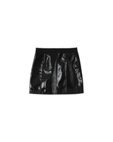 Vinyl mini skirt black Patti_12961