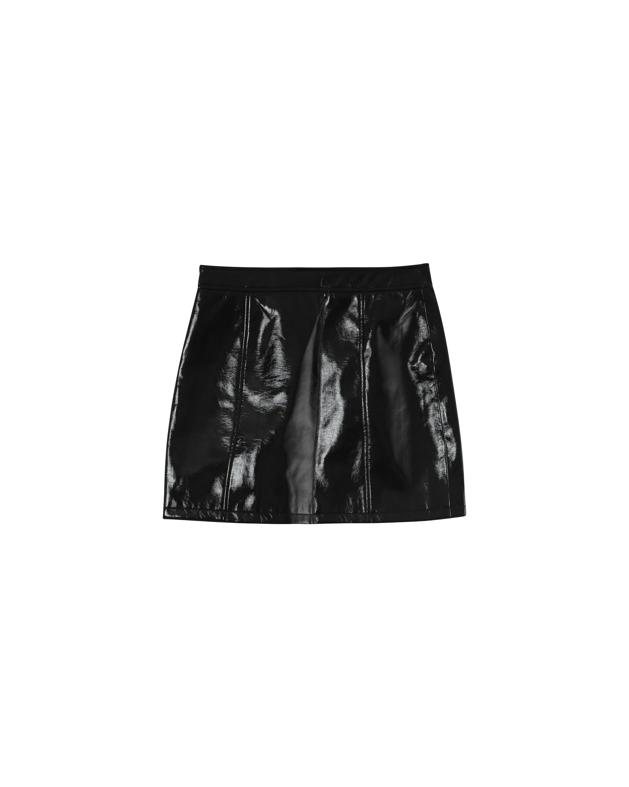 Vinyl mini skirt black Patti_12961