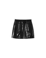 Vinyl mini skirt black Patti_12961