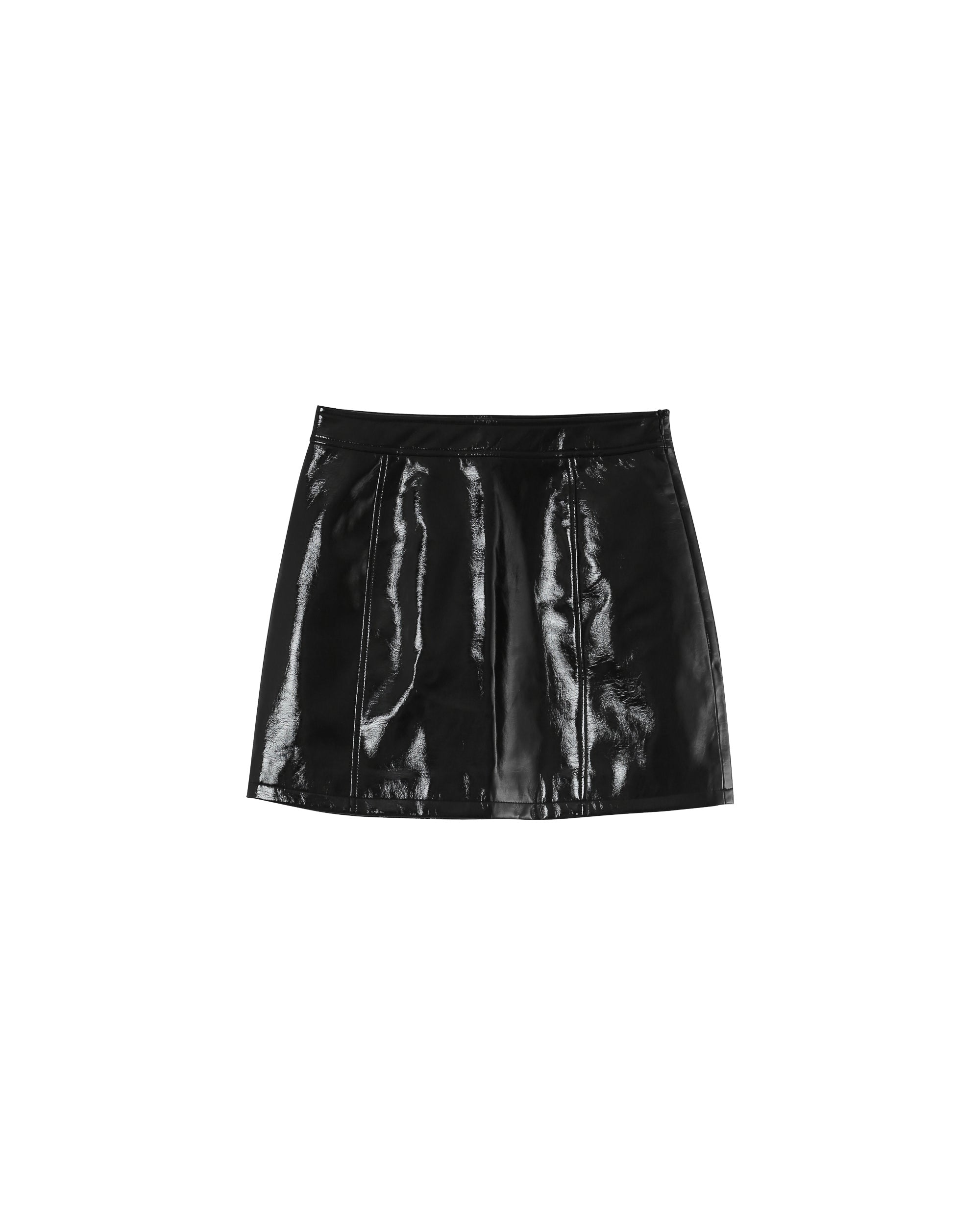 Vinyl mini skirt black Patti_12961