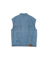 Veste denim oversize light blue Paulette