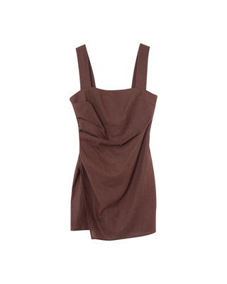 ROBE COURTE CHOCOLAT PAULINE