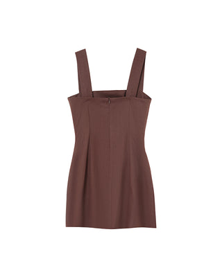 ROBE COURTE CHOCOLAT PAULINE