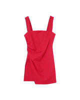 Linen short dress rouge Pauline_12976