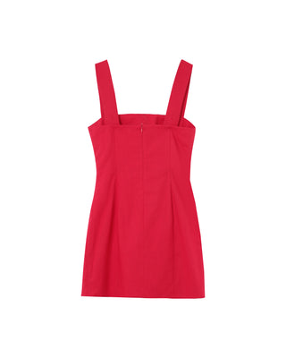 ROBE COURTE ROUGE PAULINE