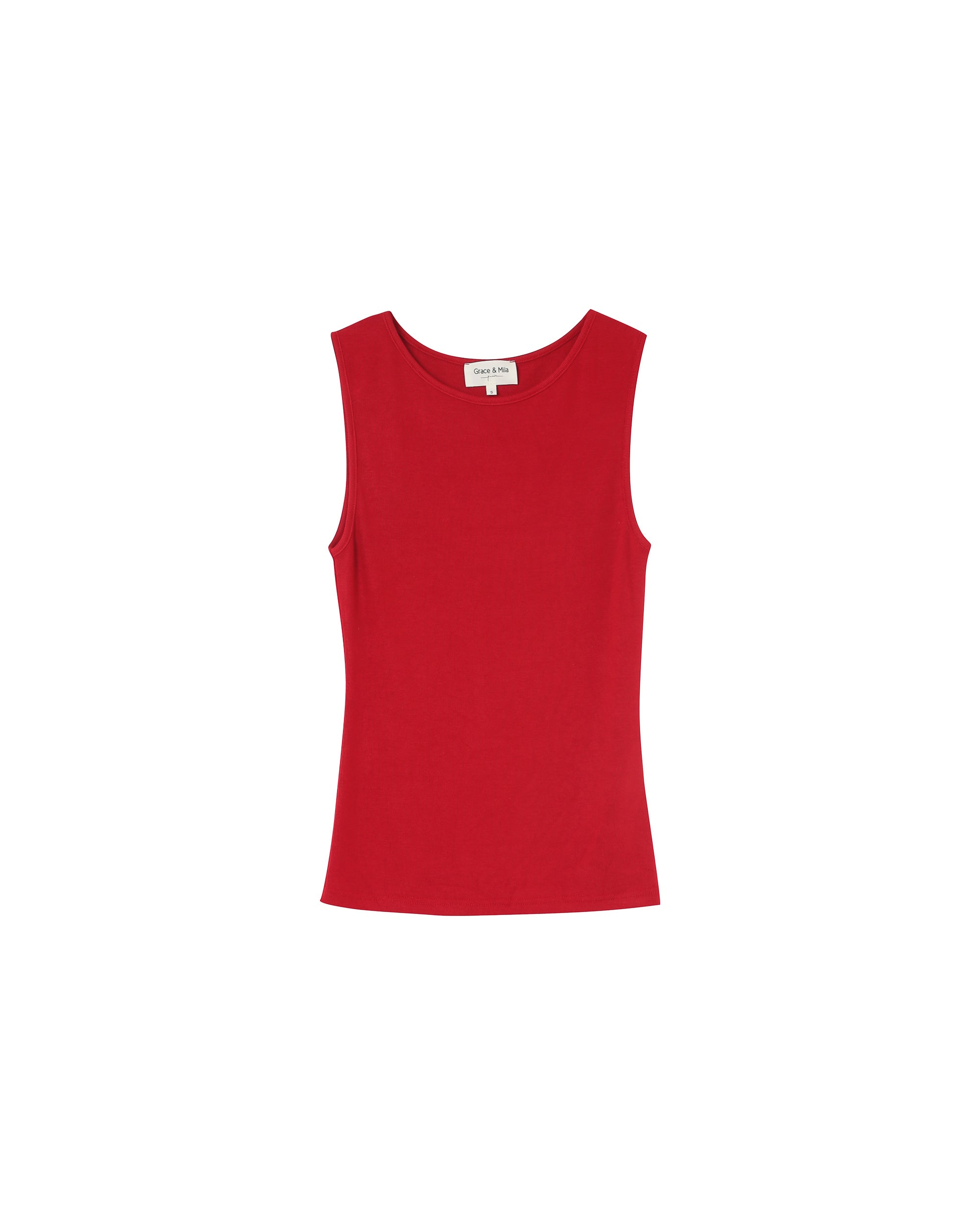 Fitted tank top red Paulin_13034