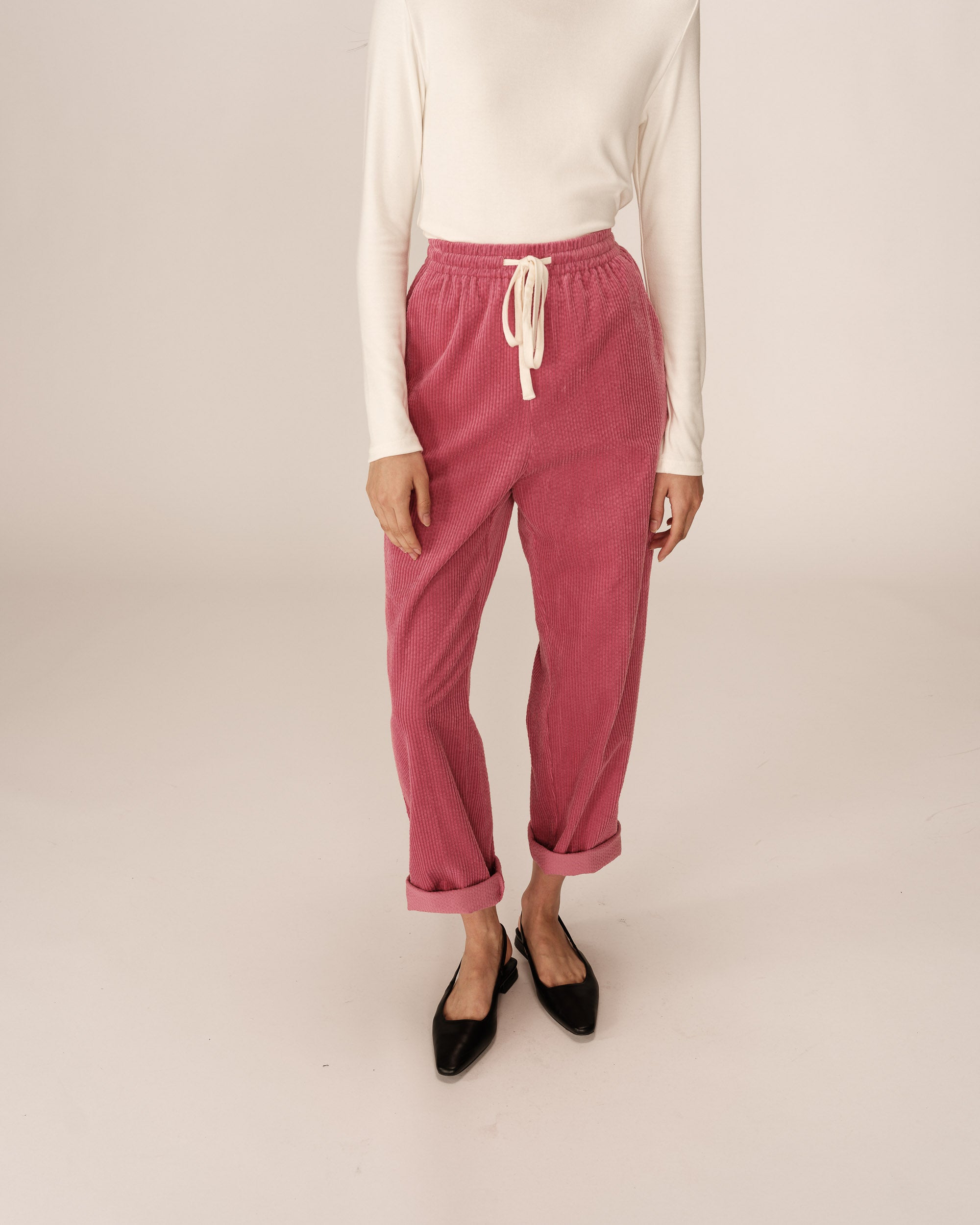 Velvet trousers pink Paul_13022