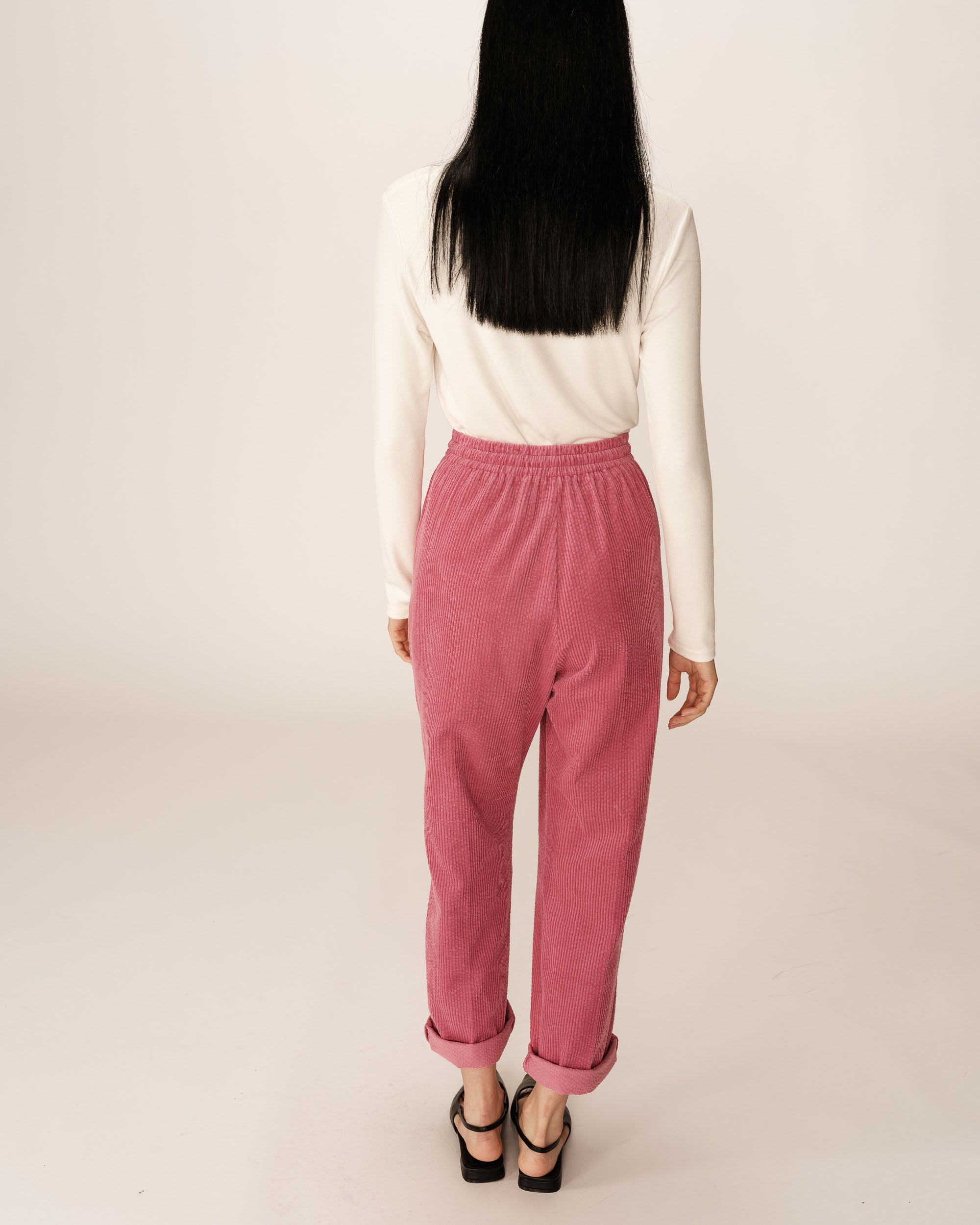 Velvet trousers pink Paul_13022