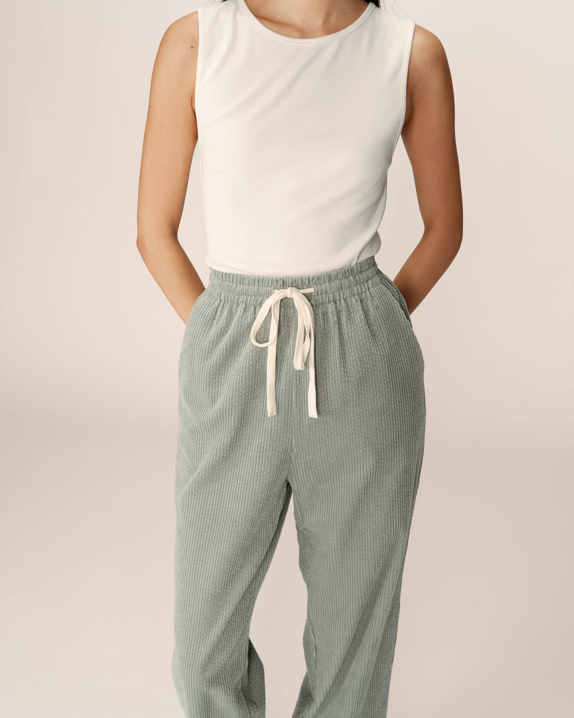 Velvet trousers green Paul_13022