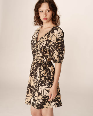 ROBE COURTE BEIGE PAVANE