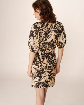 ROBE COURTE BEIGE PAVANE
