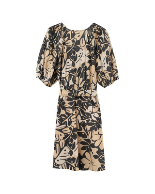 ROBE COURTE BEIGE PAVANE