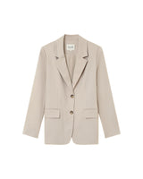 Tailored blazer with lapels beige Pava