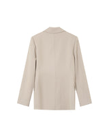 Tailored blazer with lapels beige Pava