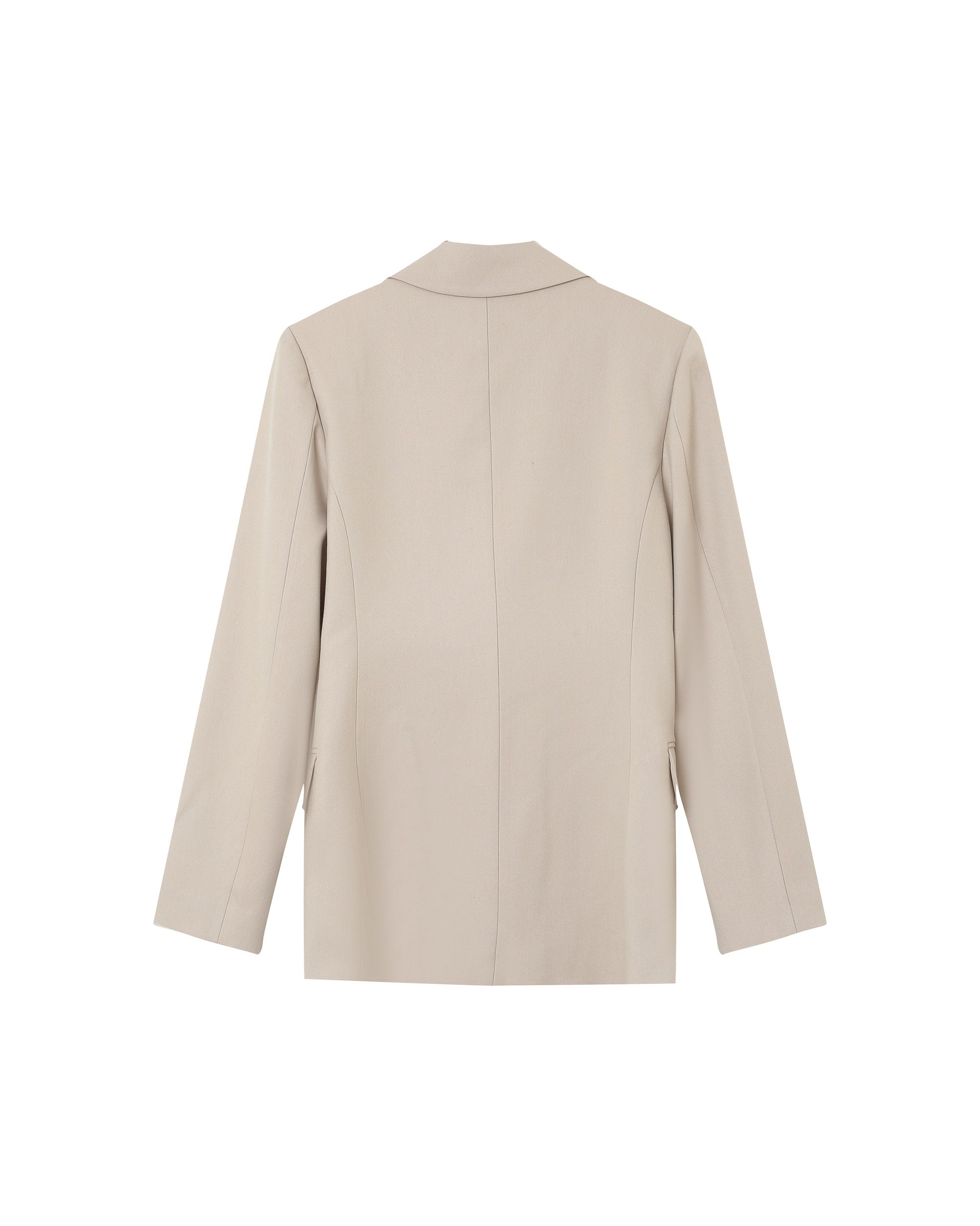 Tailored blazer with lapels beige Pava