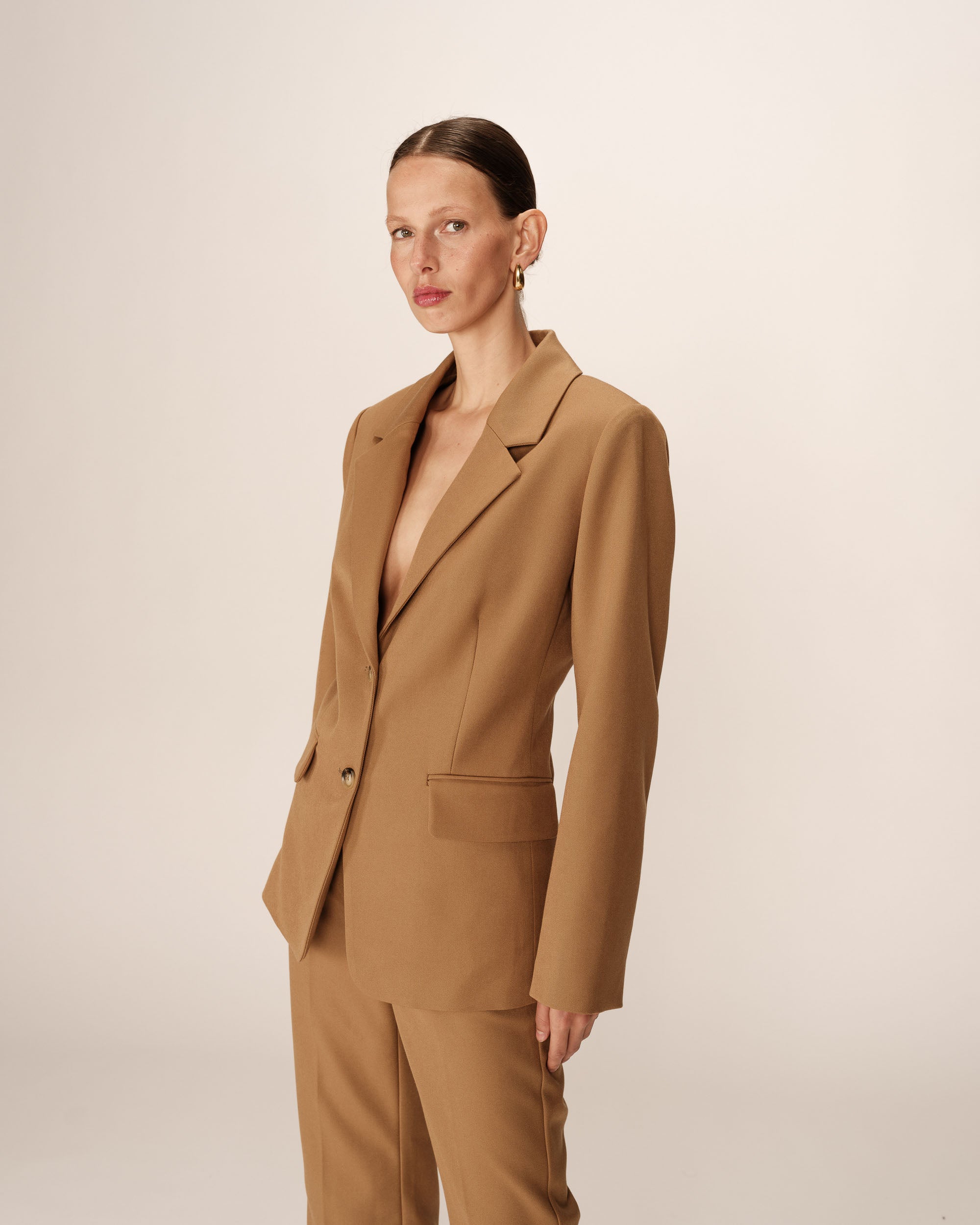 Tailored blazer with lapels mole Pava