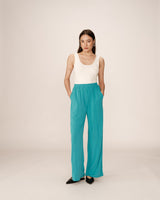 Pantalon fluide en modal aqua Pax