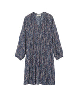 Robe courte imprimée marine Pazur