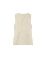 Sleeveless waistcoat beige Paz