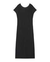 Robe mi-longue en modal anthracite Peace
