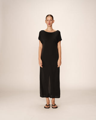 ROBE LONGUE ANTHRACITE PEACE