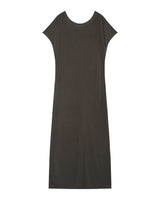 Robe mi-longue en modal kaki Peace
