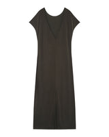 Robe mi-longue en modal kaki Peace