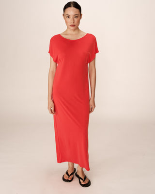 ROBE LONGUE ROUGE PEACE