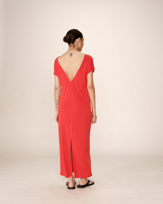 ROBE LONGUE ROUGE PEACE