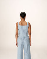 Top court a rayures bleu Peanut