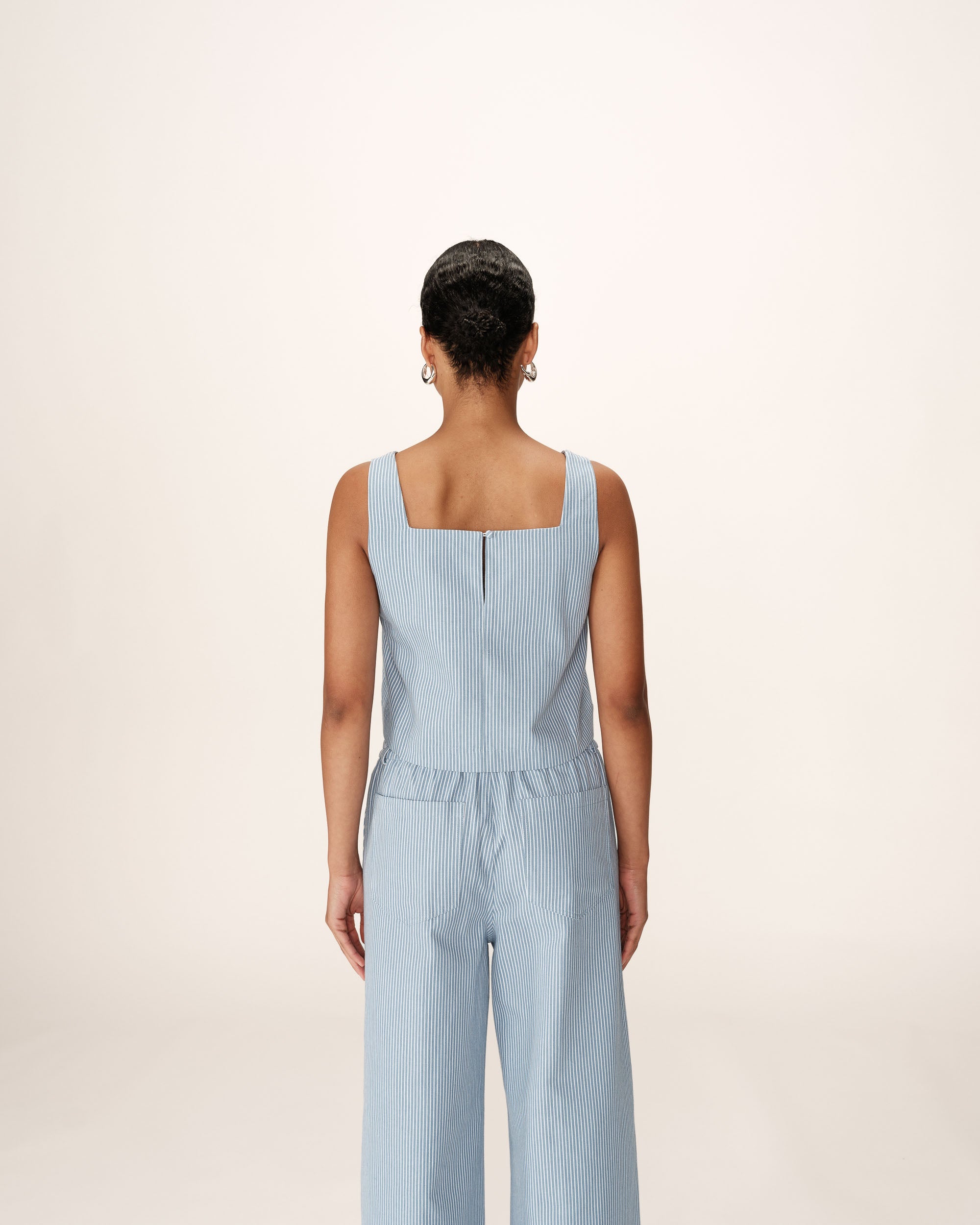 Top court a rayures bleu Peanut