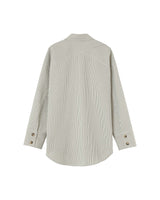 Striped shirt jacket ecru Peggy_13019