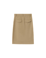 Jupe mi-longue crayon beige Pencil