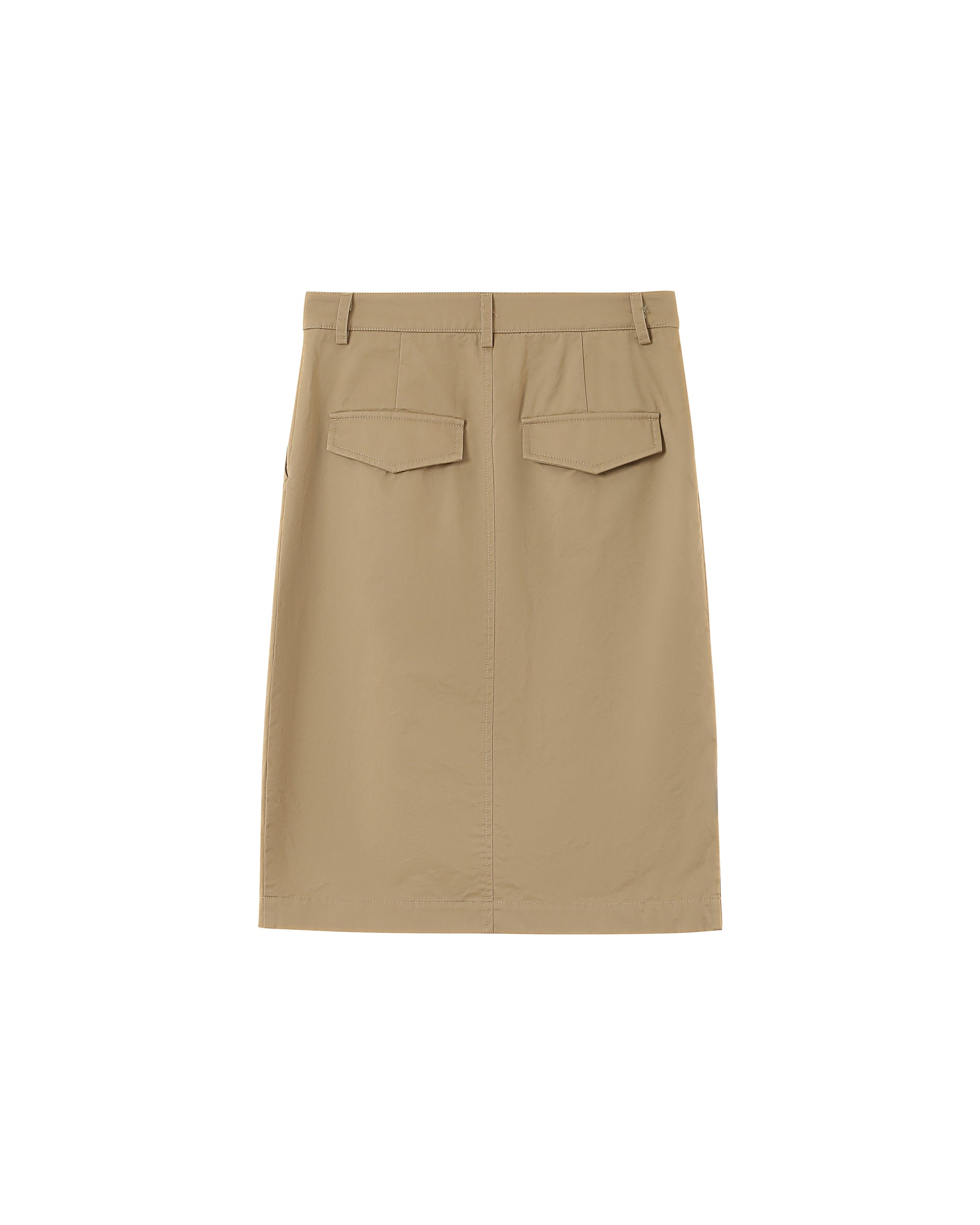 Jupe mi-longue crayon beige Pencil