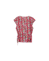 Floral wrap top red Penny_13160