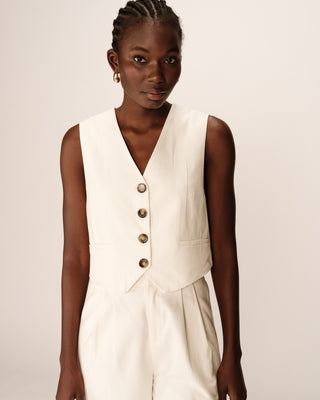 GILET ECRU PENN