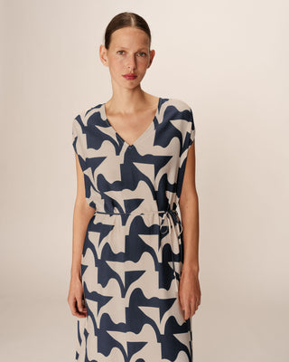 ROBE LONGUE MARINE PENSEE