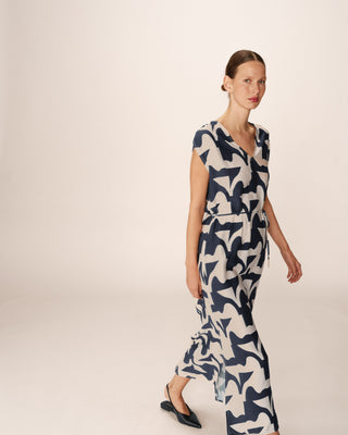 ROBE LONGUE MARINE PENSEE