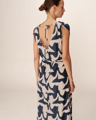 ROBE LONGUE MARINE PENSEE
