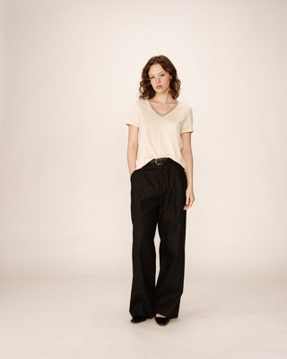 T-SHIRT BEIGE TOP