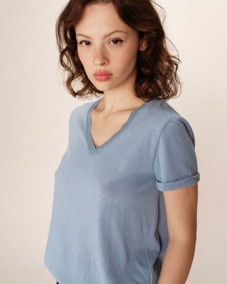 T-SHIRT BLEU PEPITO
