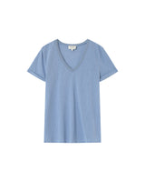 V-neck lurex top blue Pepito_13192