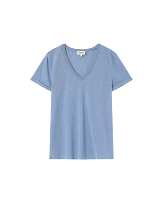 T-SHIRT BLEU PEPITO