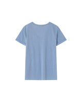 V-neck lurex top blue Pepito_13192