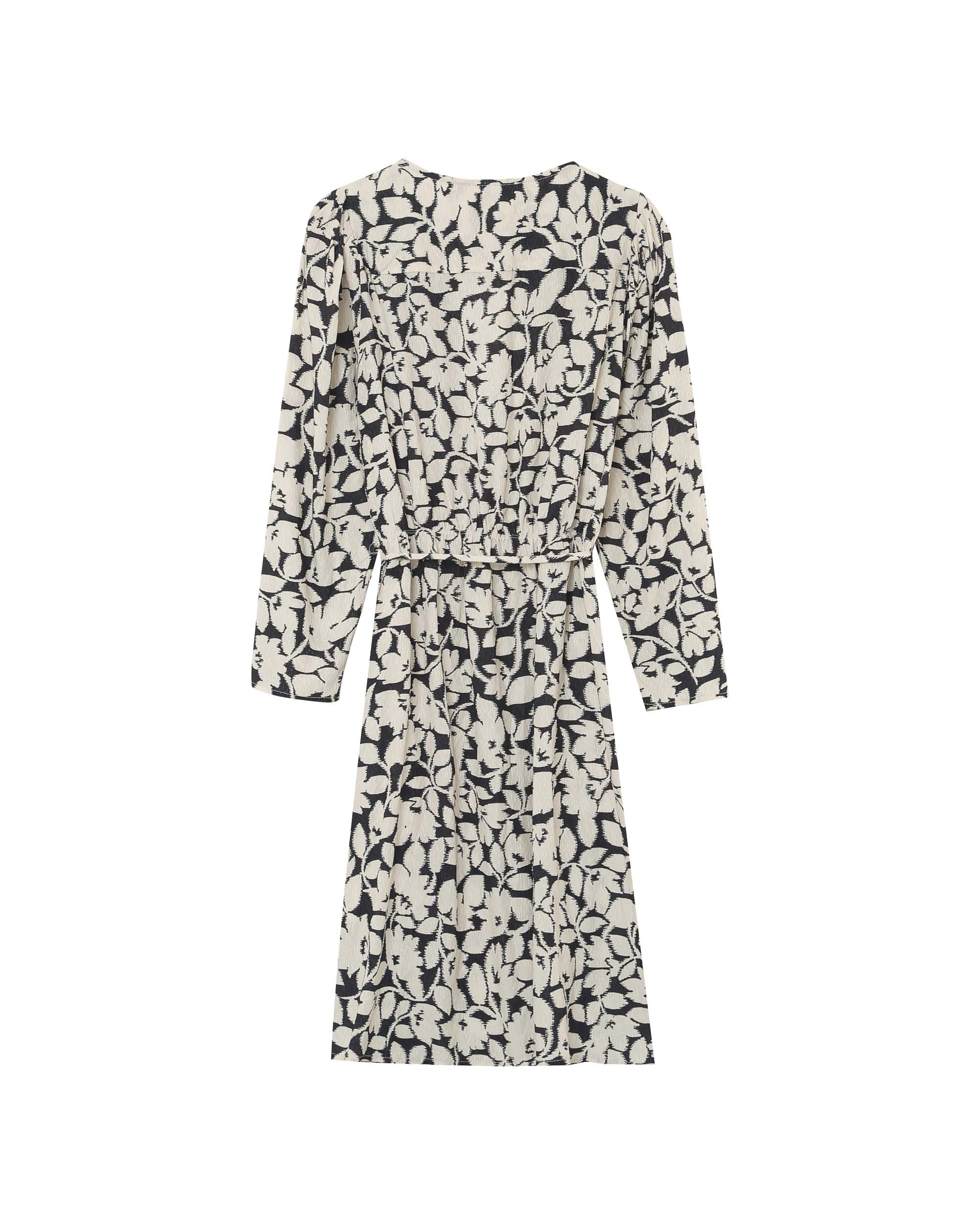 Robe portefeuille nouée noir Percy