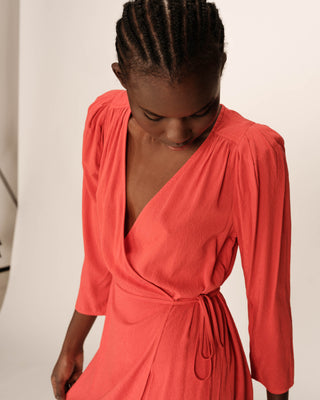ROBE COURTE TERRACOTTA PERCY