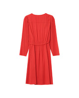Robe portefeuille nouée terracotta Percy