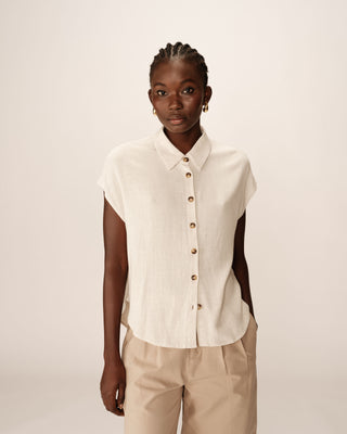 SHIRT BEIGE TOP