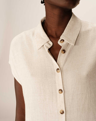 SHIRT BEIGE TOP