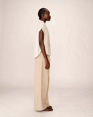 SHIRT BEIGE TOP